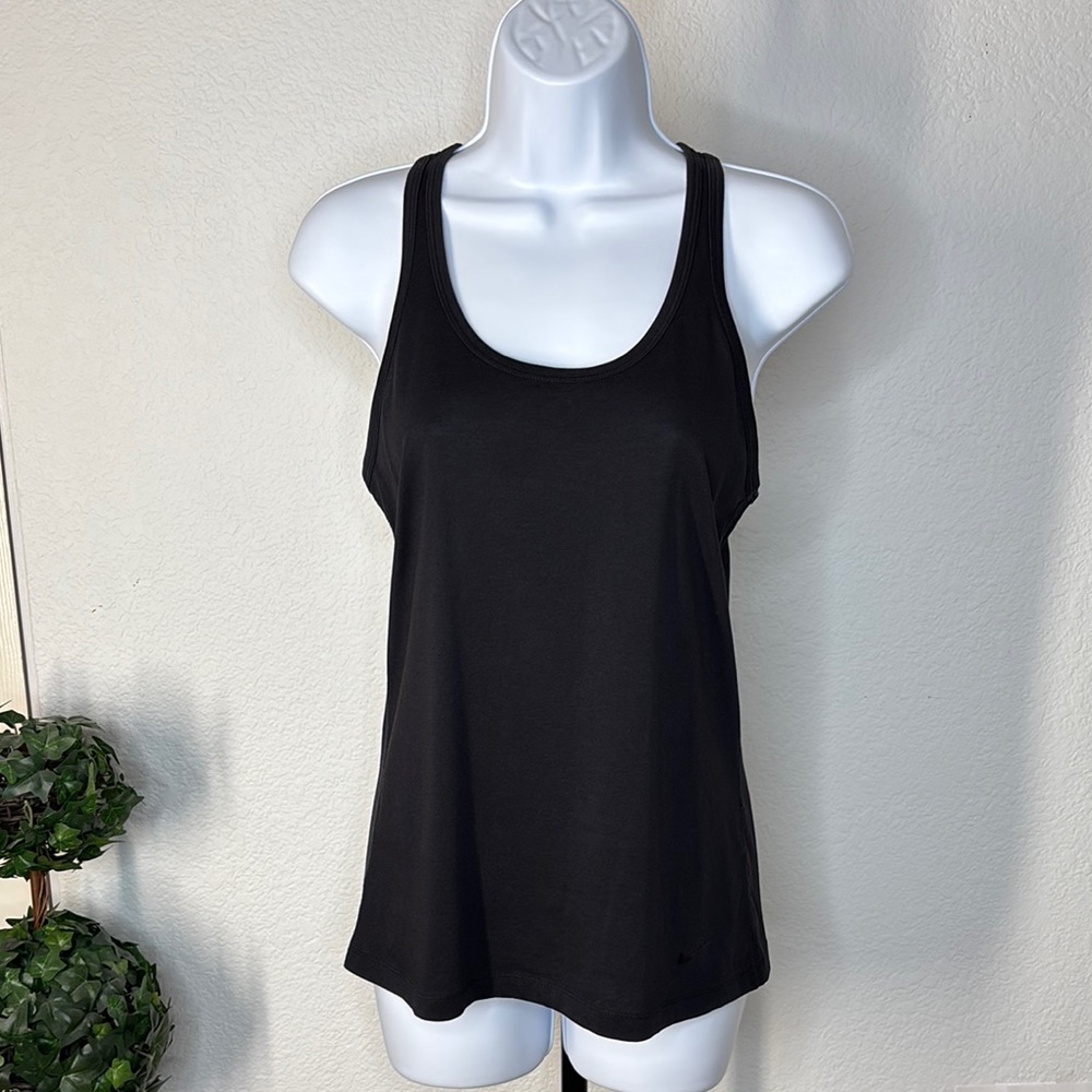 Nike Black Fitted Racer Back Tank Top - Picture 2 of 7